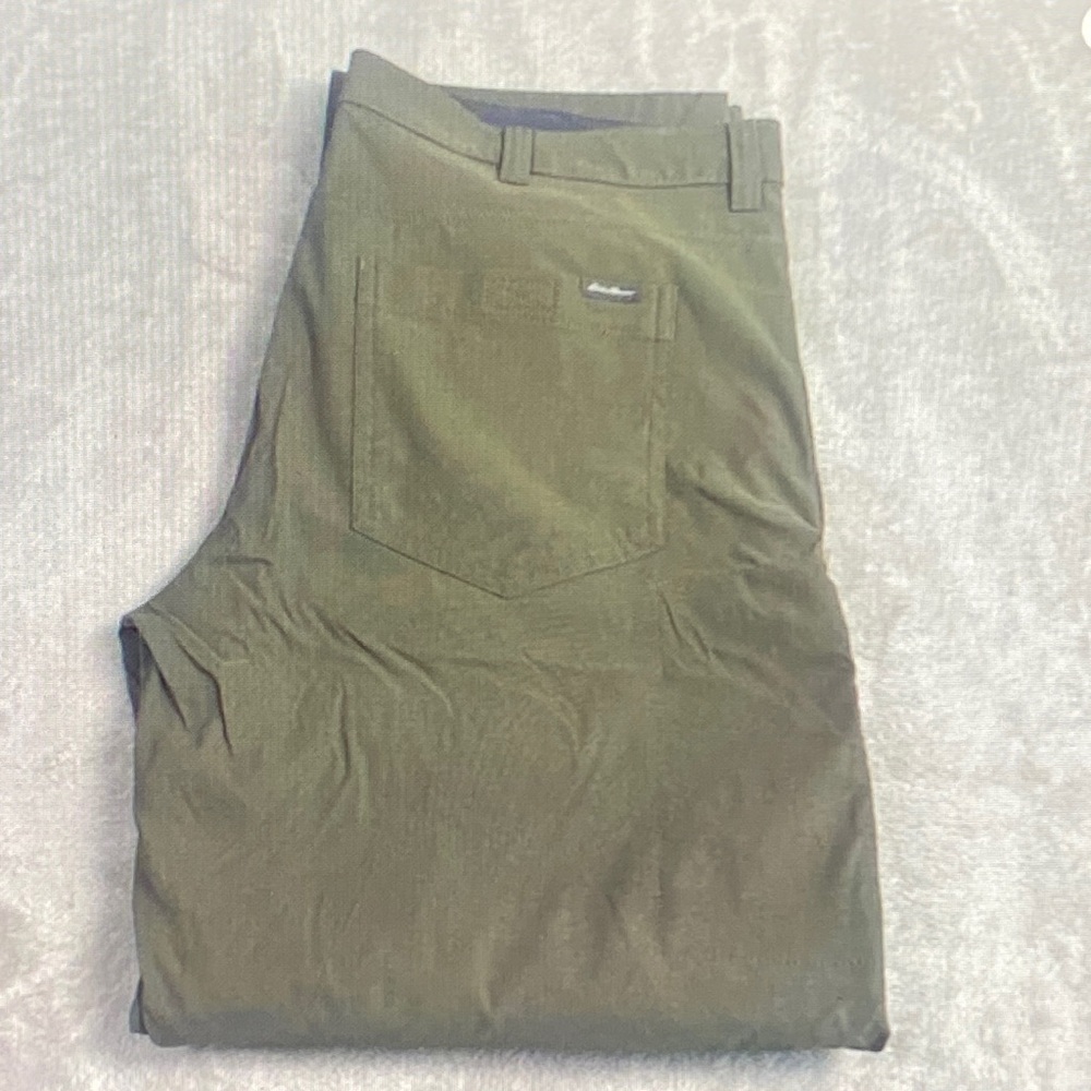Eddie Bauer Men's Olive Chinos